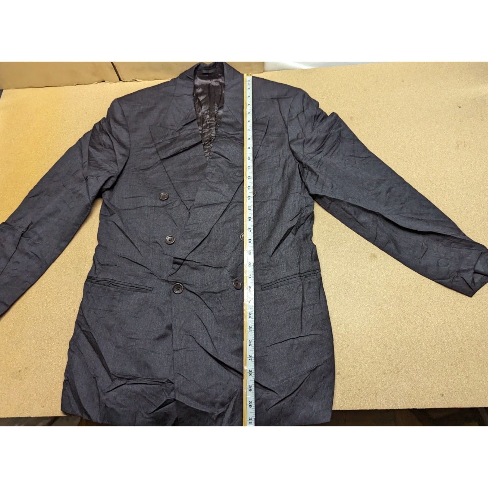 Hugo Boss VINTAGE Hugo Boss Blazer Jacket Mens 48 Wool Black Size 48R - 3 Thumbnail