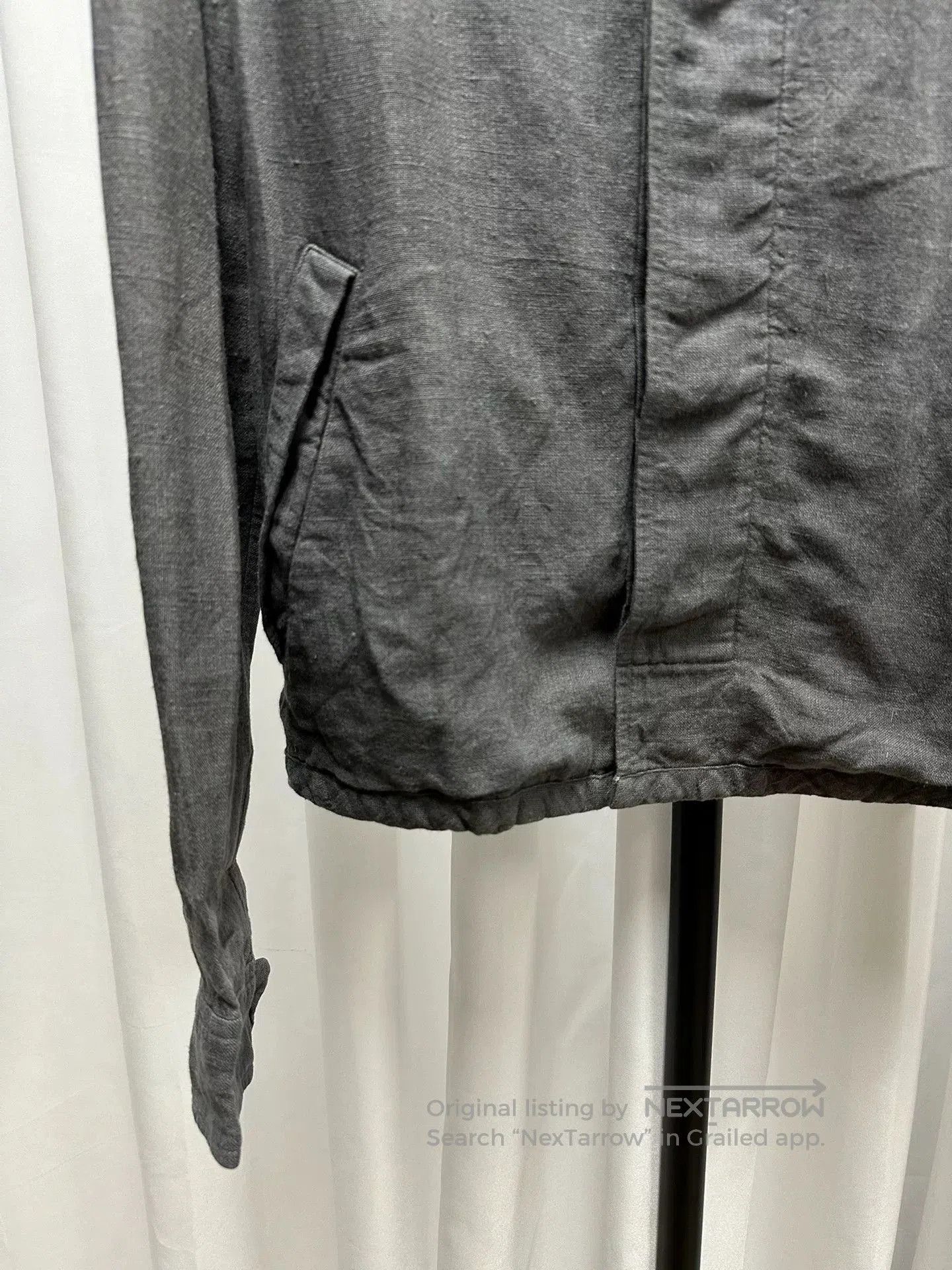 Comme des Garcons SHIRT Comme des Garcons Gray Linen Jacket. Size US M / EU 48-50 / 2 - 3 Thumbnail