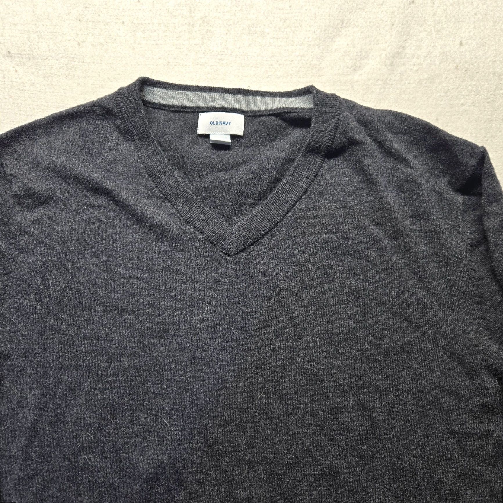 Old Navy VINTAGE Old Navy Gray Crew Neck Cotton Blend Pullover Sweater Adult Large 90s Mens Size US L / EU 52-54 / 3 - 2 Thumbnail