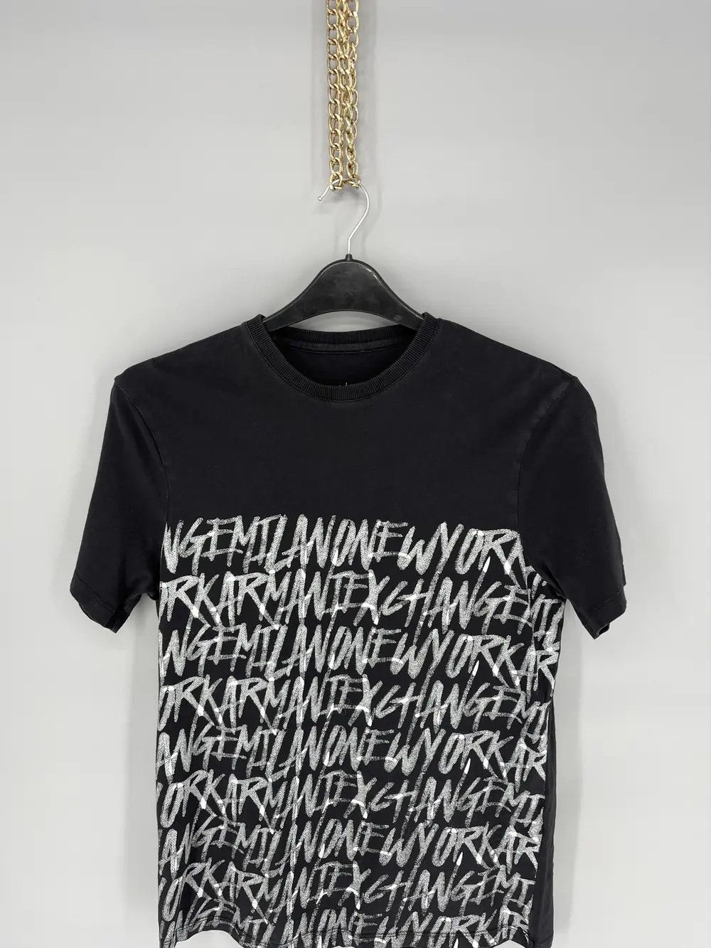 Armani Vintage Y2K Armani Exchange full Graphic Tee Streetwear Size US S / EU 44-46 / 1 - 4 Thumbnail