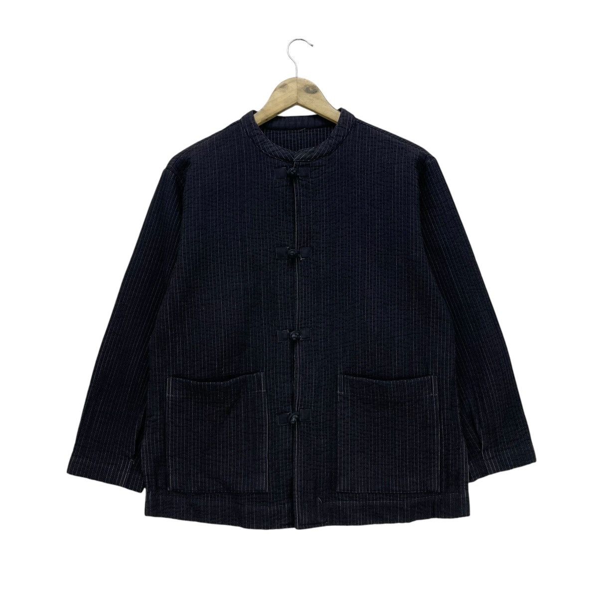 Japanese Brand × Vintage Japanese Brand Chinese Button Quilted Jacket Size M / US 6-8 / IT 42-44 - 1 Thumbnail