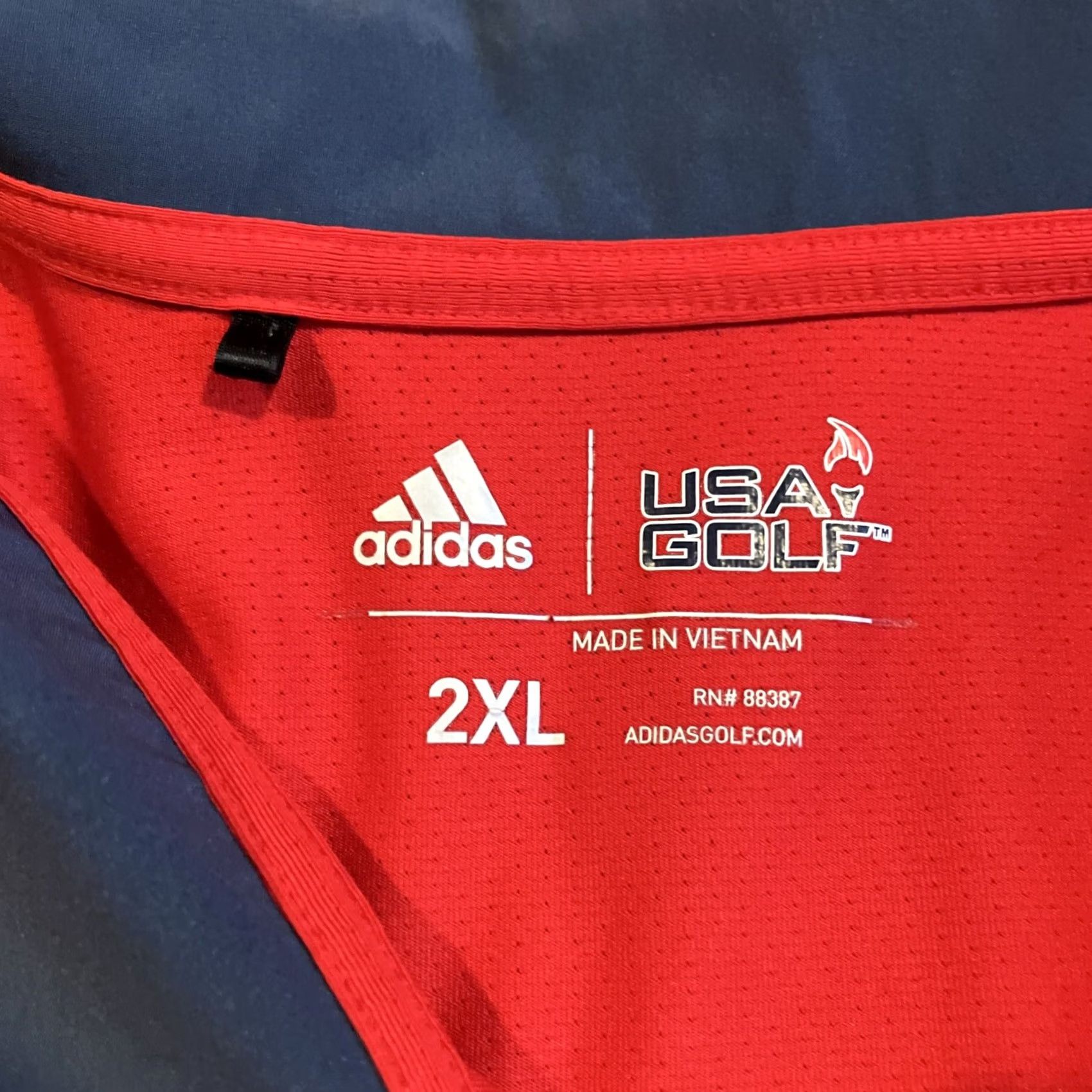 Adidas Adidas Golf Polo - USA Ryder Cup - Red - Men's XXL Polo Size US XXL / EU 58 / 5 - 4 Thumbnail