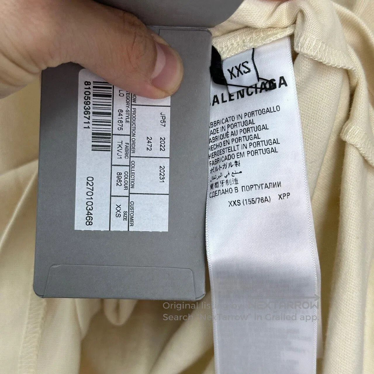 Balenciaga balenciaga embroidery short sleeve t. Size US XXS / EU 40 - 4 Thumbnail