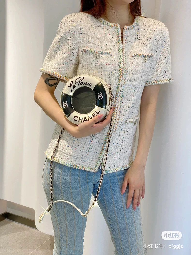 Chanel Chanel 19s beach series beige rolled edge four-pocket brai Size XXS / US 00 / IT 34 - 8 Thumbnail