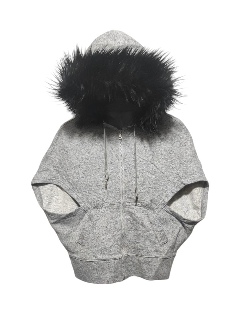 If Six Was Nine Uniqlo Batwing Zip Fur Hoodie LGB style Size L / US 10 / IT 46 - 1 Thumbnail