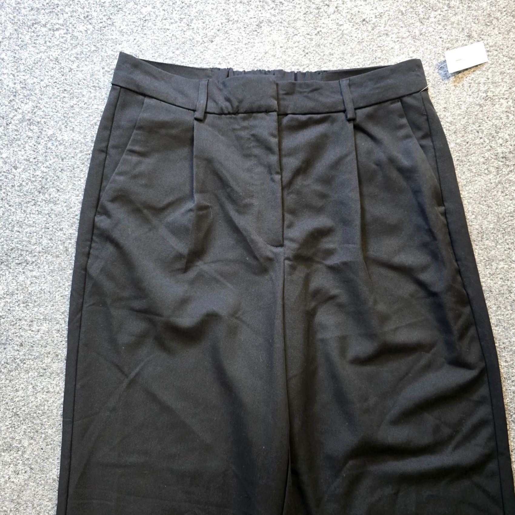 Old Navy Old Navy Pants Womens Large Black Wide-Leg Pleated High Rise Career/Workwear Dress Pants Size 36" / US 14 / IT 50 - 2 Thumbnail
