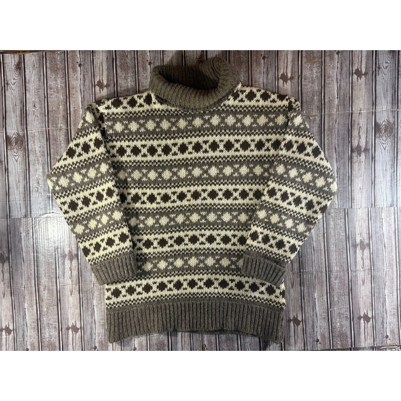 Other Scandia 100% Wool Stripe geometric pattern Sweater size M Gr Size US M / EU 48-50 / 2 - 1 Thumbnail
