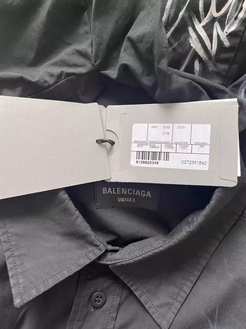 Balenciaga Balenciaga Monogrammed graffiti-print single-breasted long Size US S / EU 44-46 / 1 - 4 Thumbnail