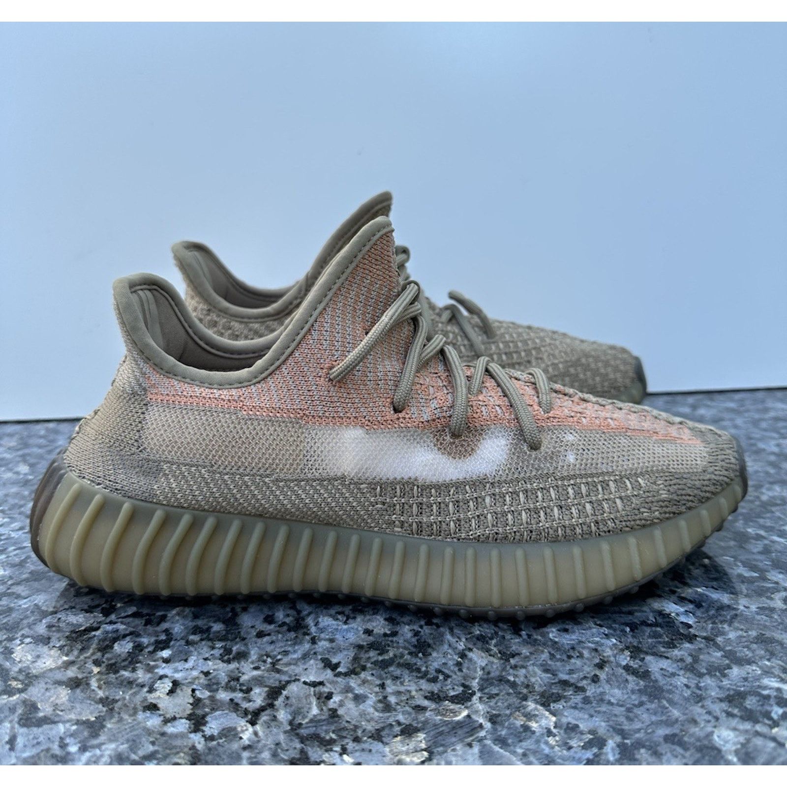 adidas gazelle silver green womens adidas Yeezy Boost 350 V2 Sand Taupe – Lit Up 21 main image 1