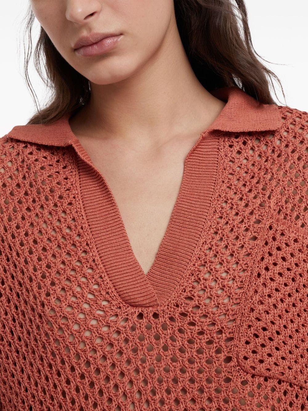 Brunello Cucinelli o1la1rc1a0425 Sweater in Orange Size M / US 6-8 / IT 42-44 - 4 Thumbnail