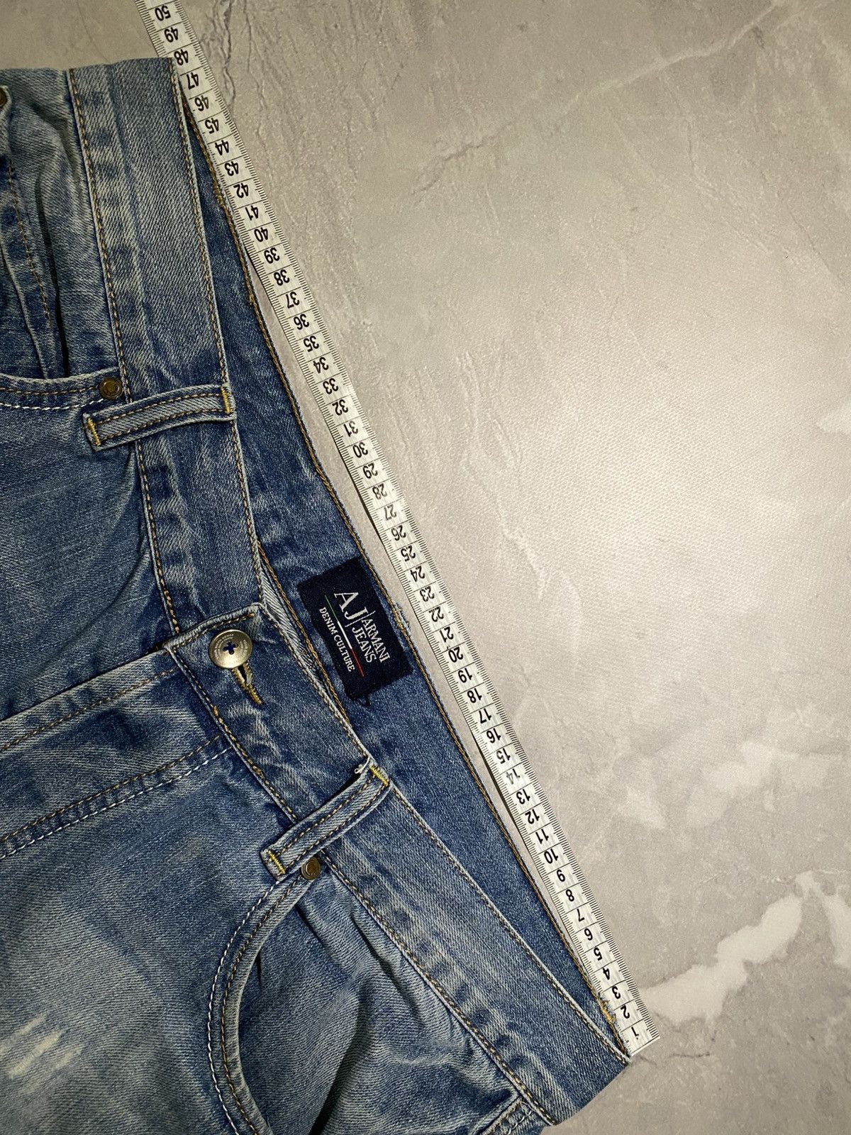 Armani RARE Distressed Armani Jean /Washed Vintage Size US 38 / EU 54 - 8 Thumbnail
