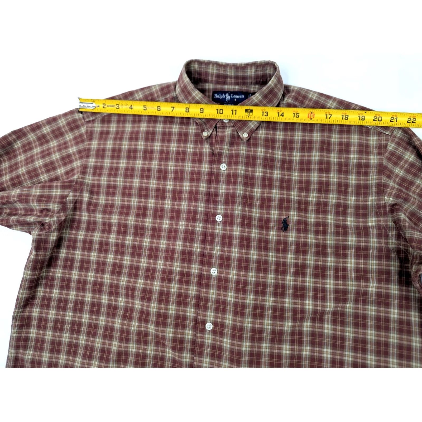 Polo Ralph Lauren Ralph Lauren McMeel Men XL Red Plaid Lightweight Flannel Button Down Shirt Size US XL / EU 56 / 4 - 5 Thumbnail