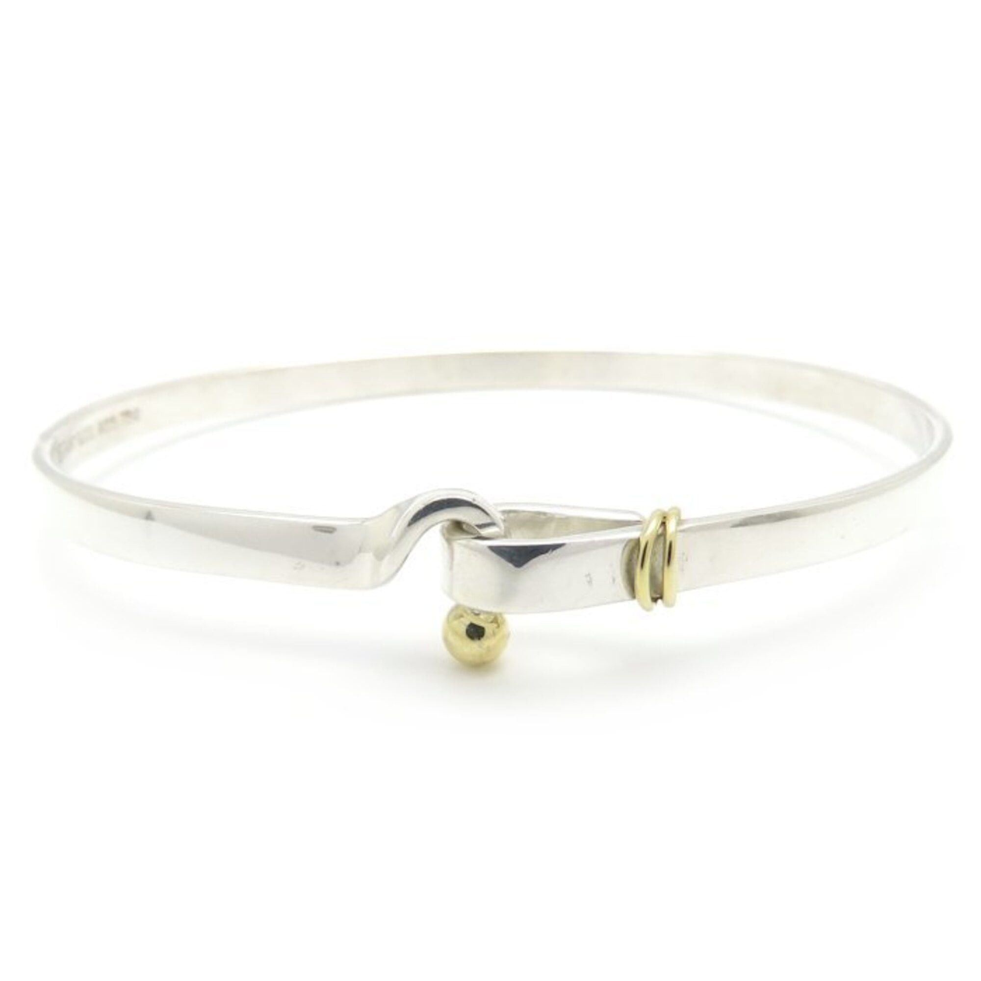 Tiffany & Co. TIFFANY&Co. Tiffany Hook & Eye Bangle SV925 x 18K Yellow Gold Women's 295559 Size ONE SIZE - 1 Thumbnail