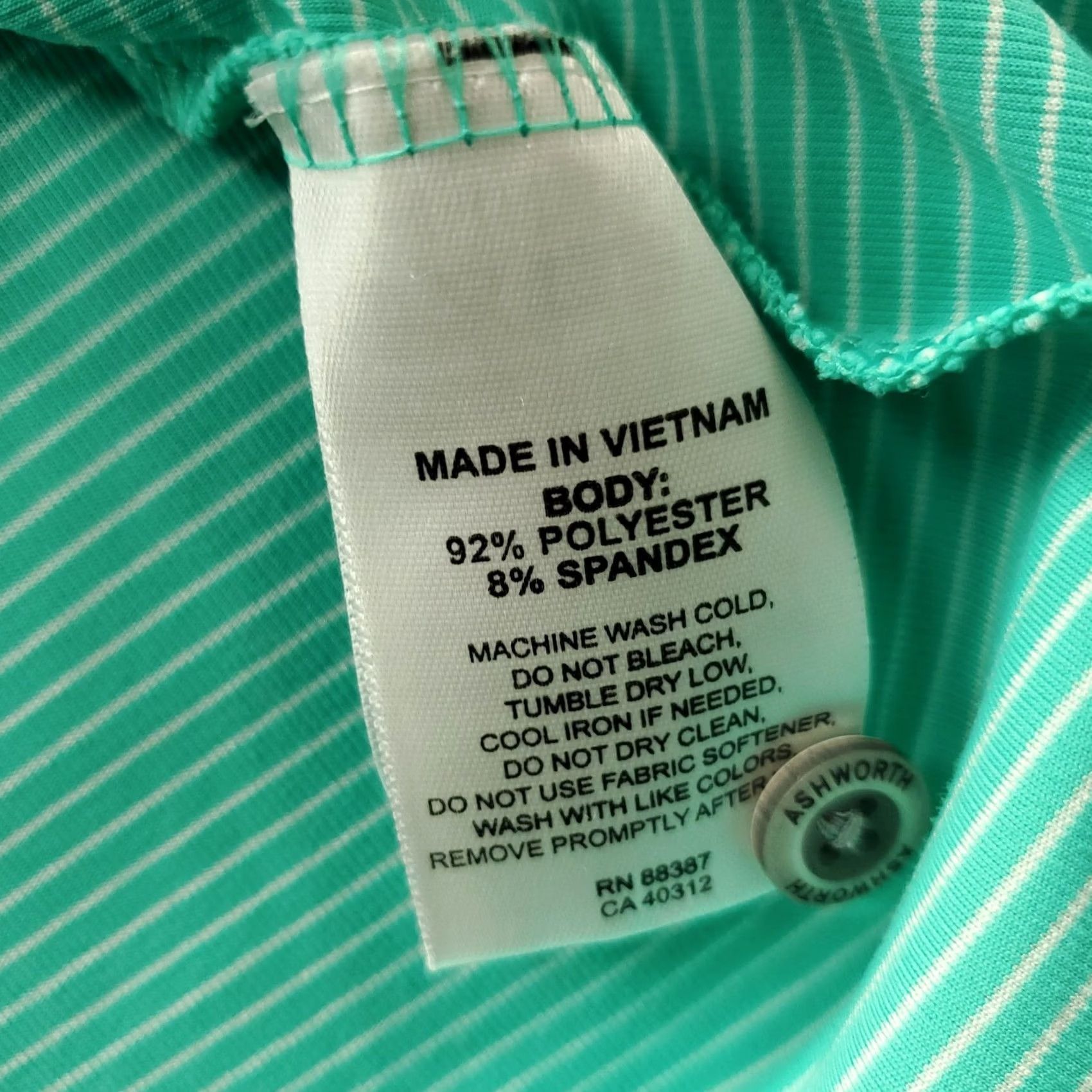 Vintage Ashworth Polo Shirt Mens 2XL Multi Striped High Low Slit Short Sleeve Pony Logo Shirt Size US XXL / EU 58 / 5 - 7 Thumbnail