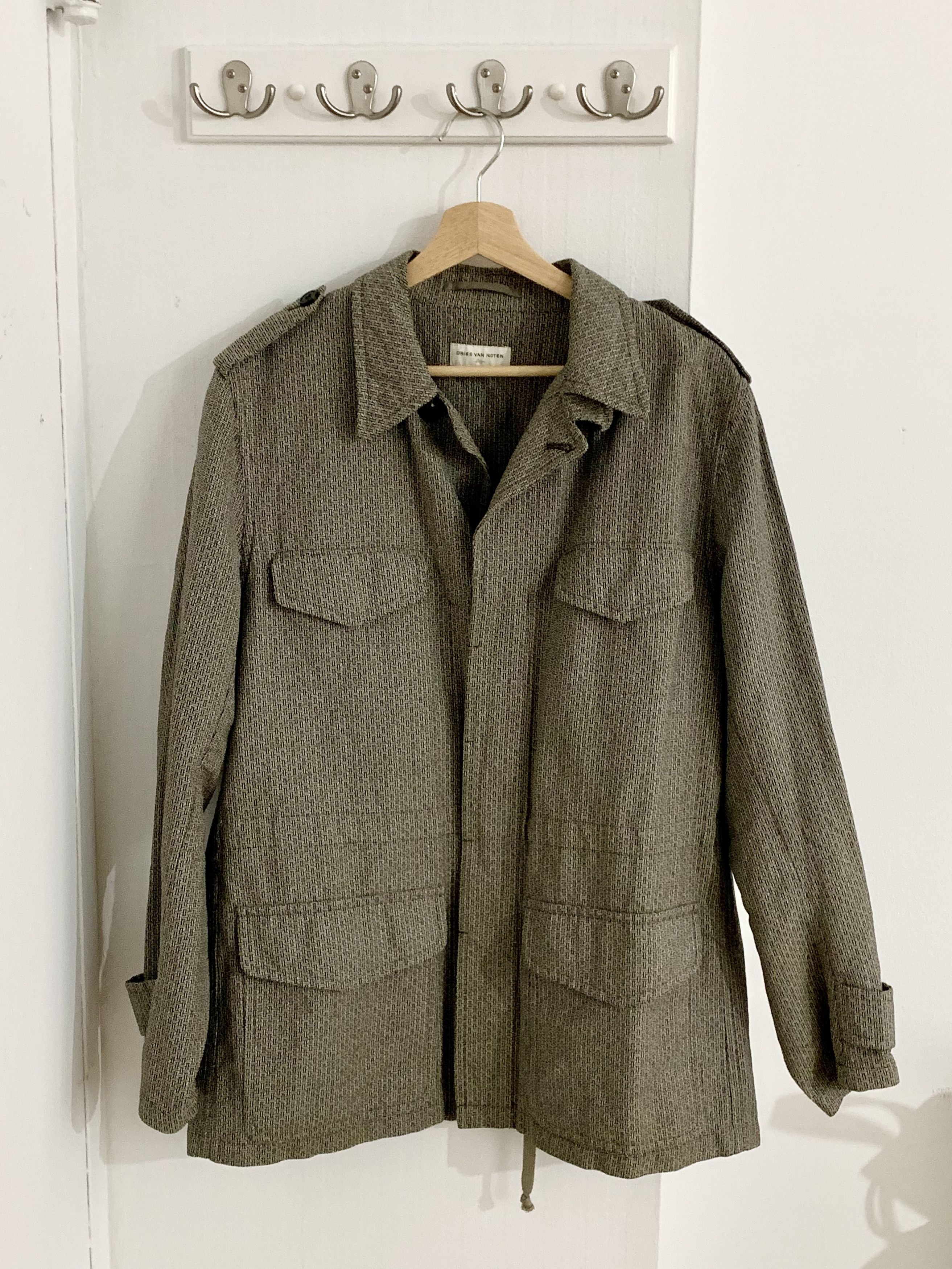 Dries Van Noten linen/cotton Safari Jacket
