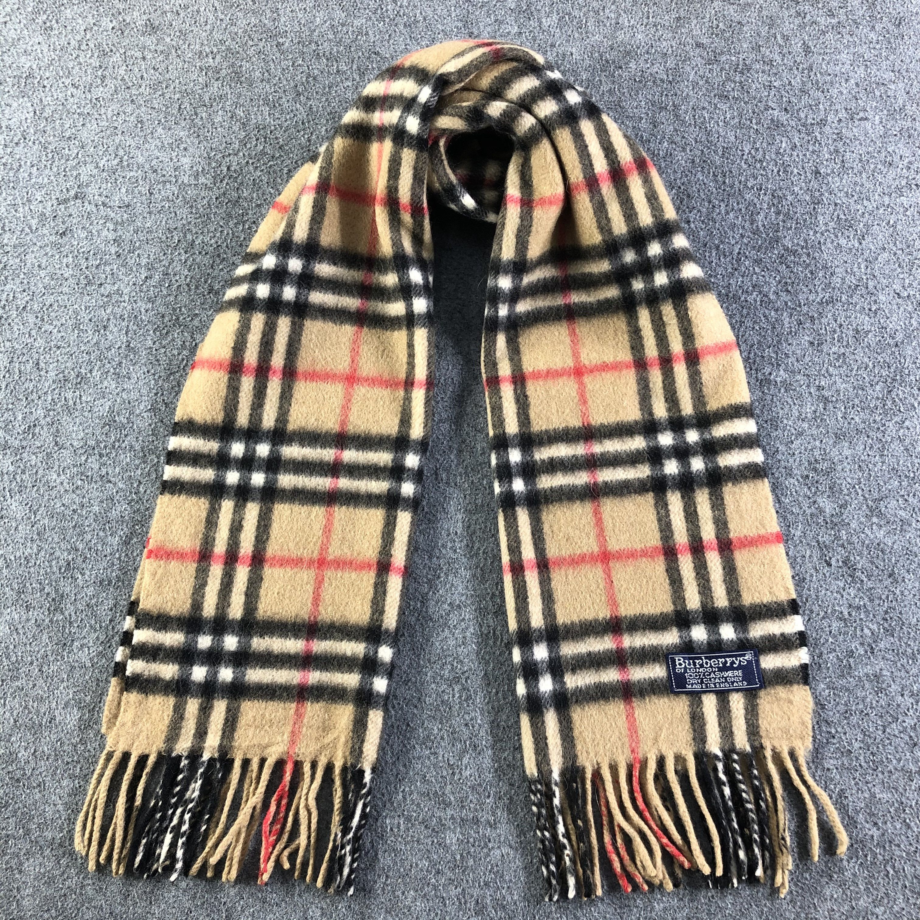 Burberry Burberrys Cashmere Scarf / Muffler / Neckwear P104 Size ONE SIZE - 1 Thumbnail