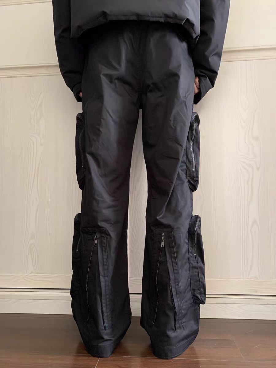 Jean Casual Black Loose-Fit Multi-Pocket Pants Size US 34 / EU 50 - 3 Thumbnail