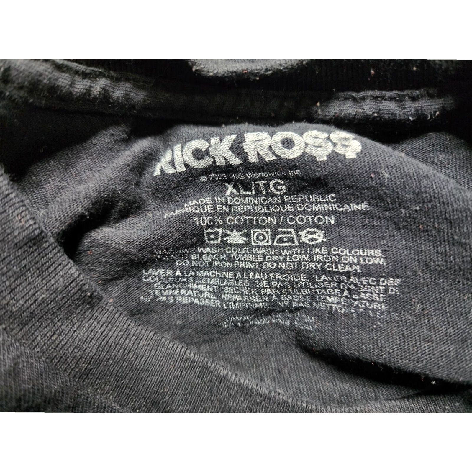 Vintage Black XL Rick Ross Graphic Print Short Sleeve Crew Neck Cotton T Shirt Mens Size US XL / EU 56 / 4 - 5 Thumbnail
