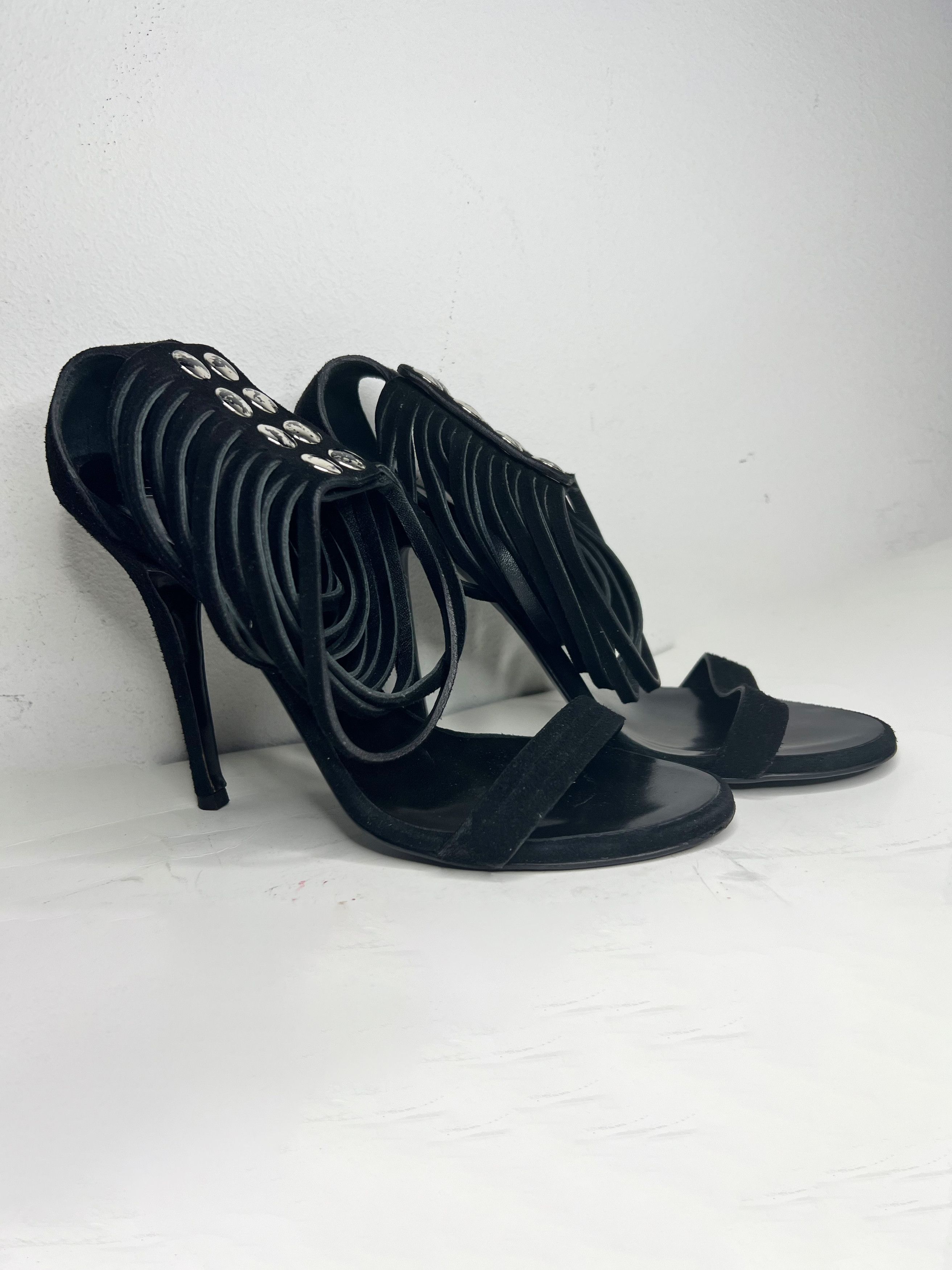 Balmain Suede Sandals Size US 6 / IT 36 - 5 Thumbnail