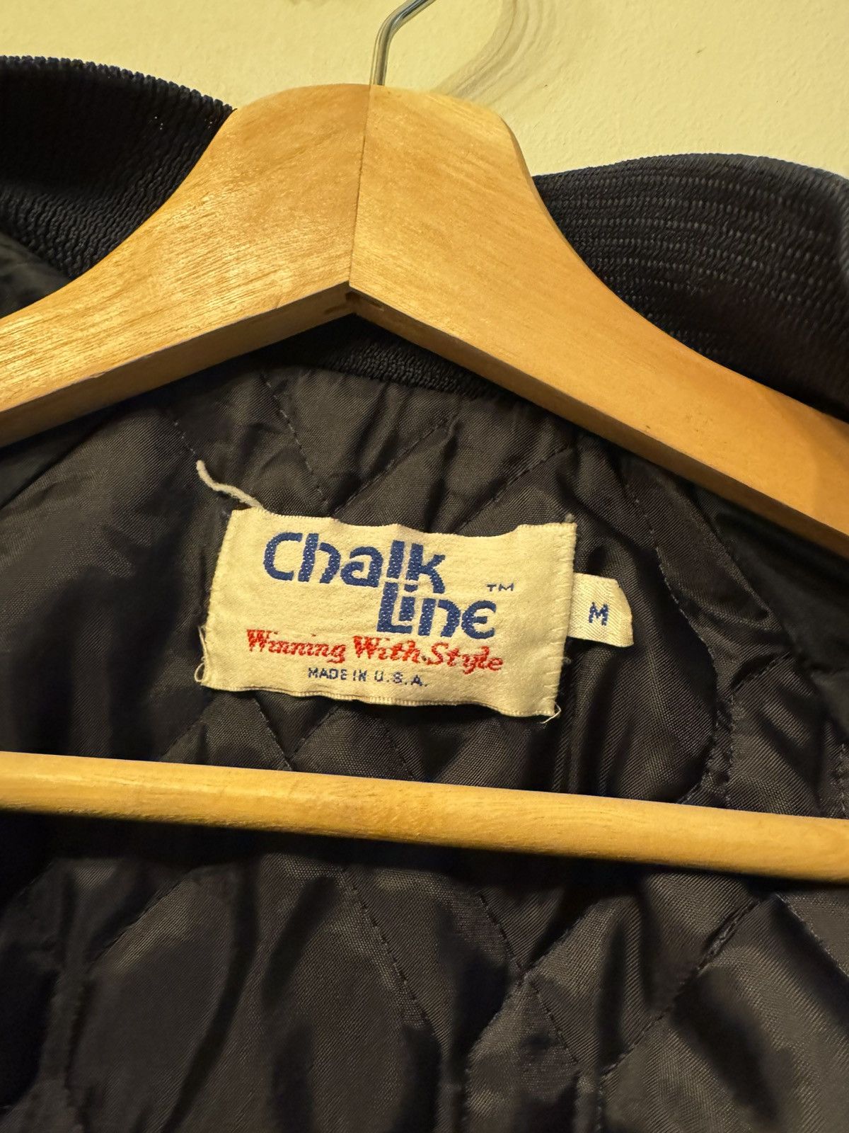 Chalk Line × Cowboy Equipment × Vintage Dallas Cowboys Vintage 80s Chalk Line Satin Bomber Jacket Size US M / EU 48-50 / 2 - 3 Thumbnail