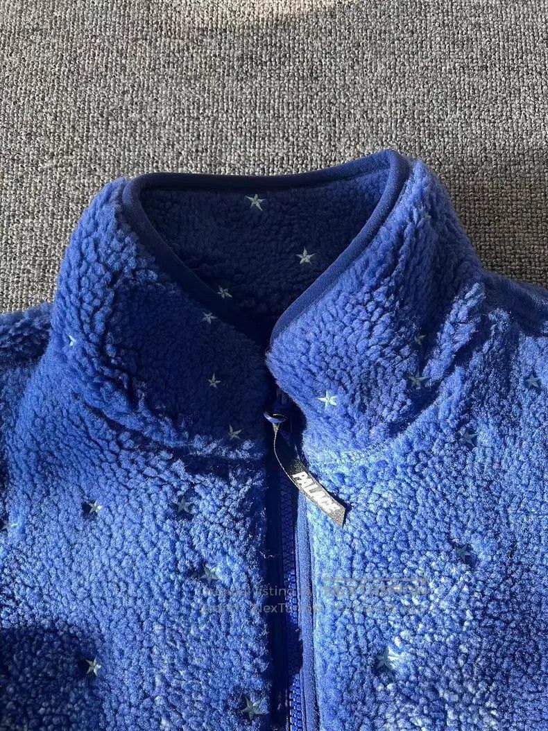 Palace Blue Mountain & Star Print Fleece Jacket - M. Size US M / EU 48-50 / 2 - 4 Thumbnail