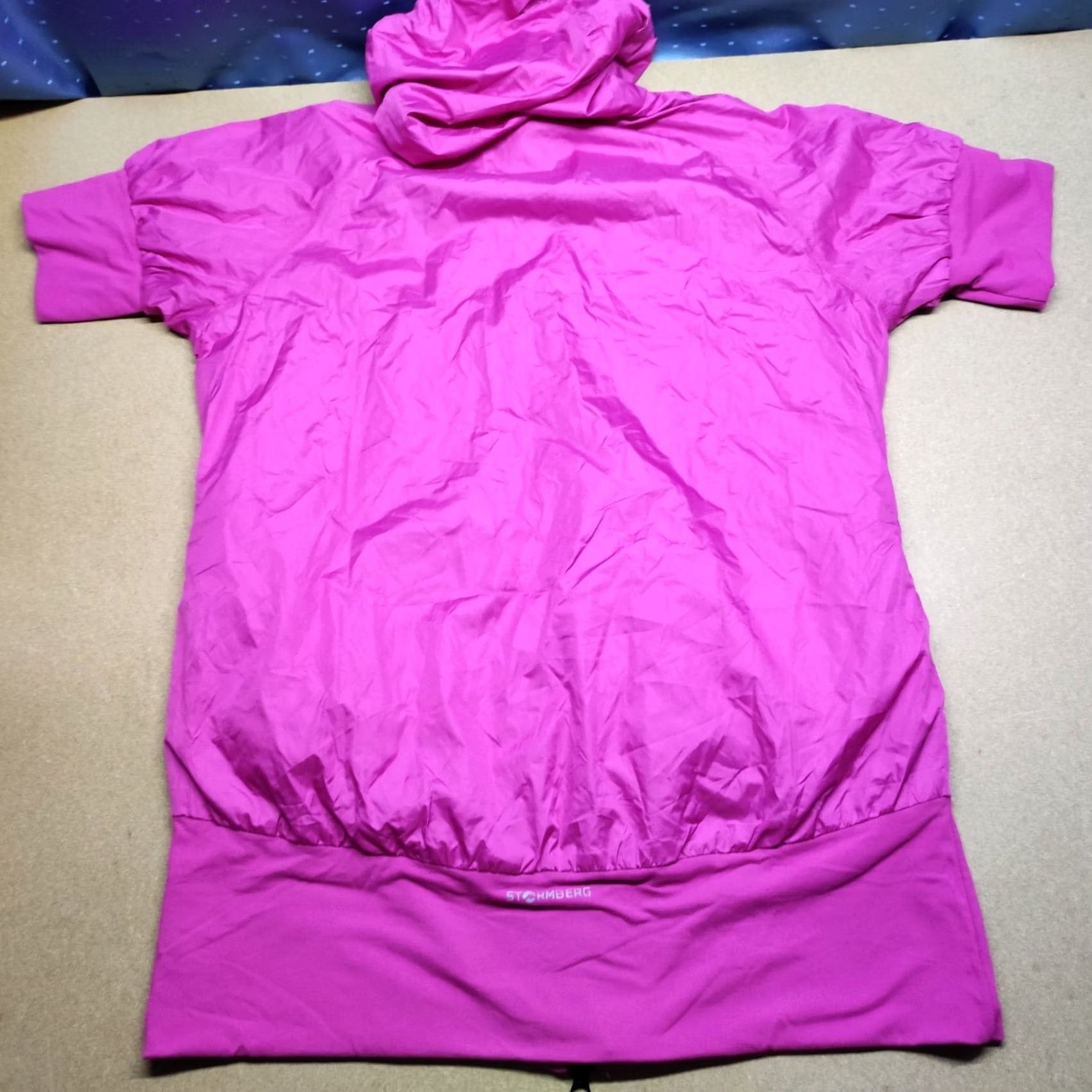 Vintage Stormberg Womens Jacket Pink Short Sleeves Full Zip Hooded Running Solvik Size L Size 36" / US 14 / IT 50 - 3 Thumbnail