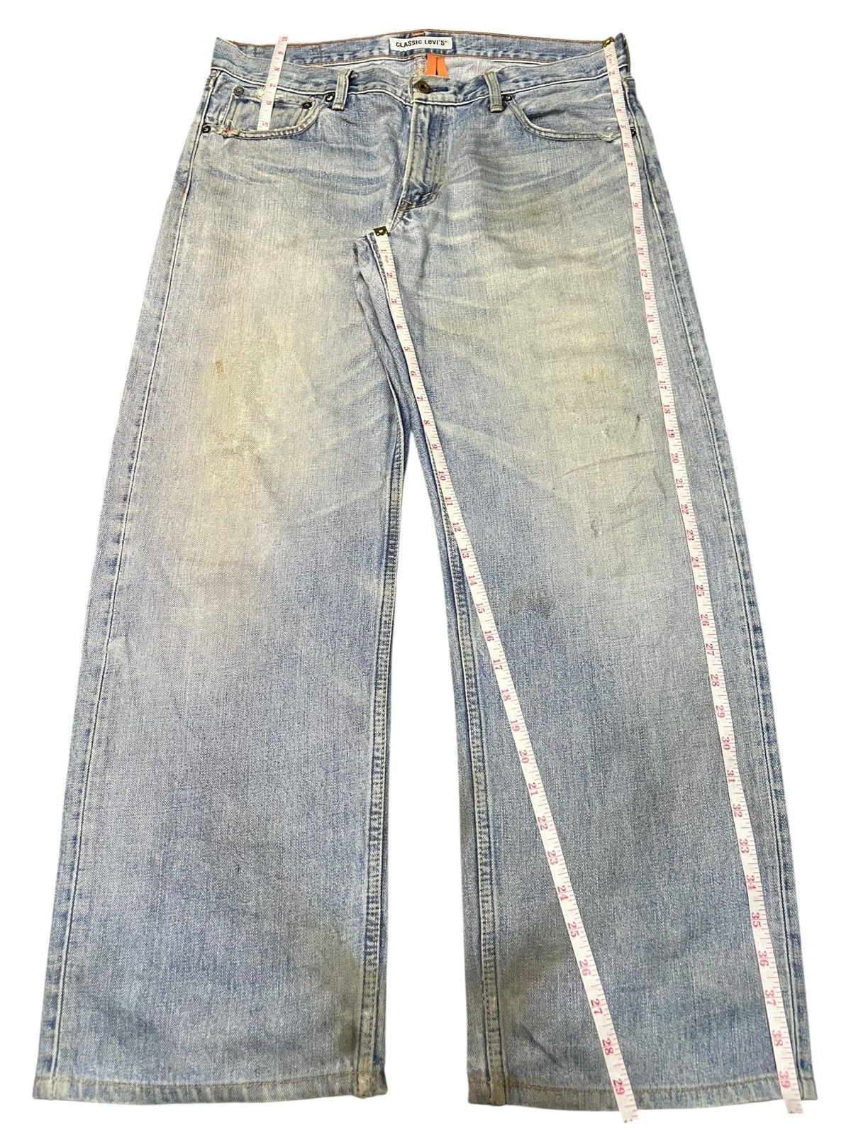 Levi's Vintage 90s Levis 503 Mud Wash Distress Baggy Jeans Size US 35 - 7 Thumbnail