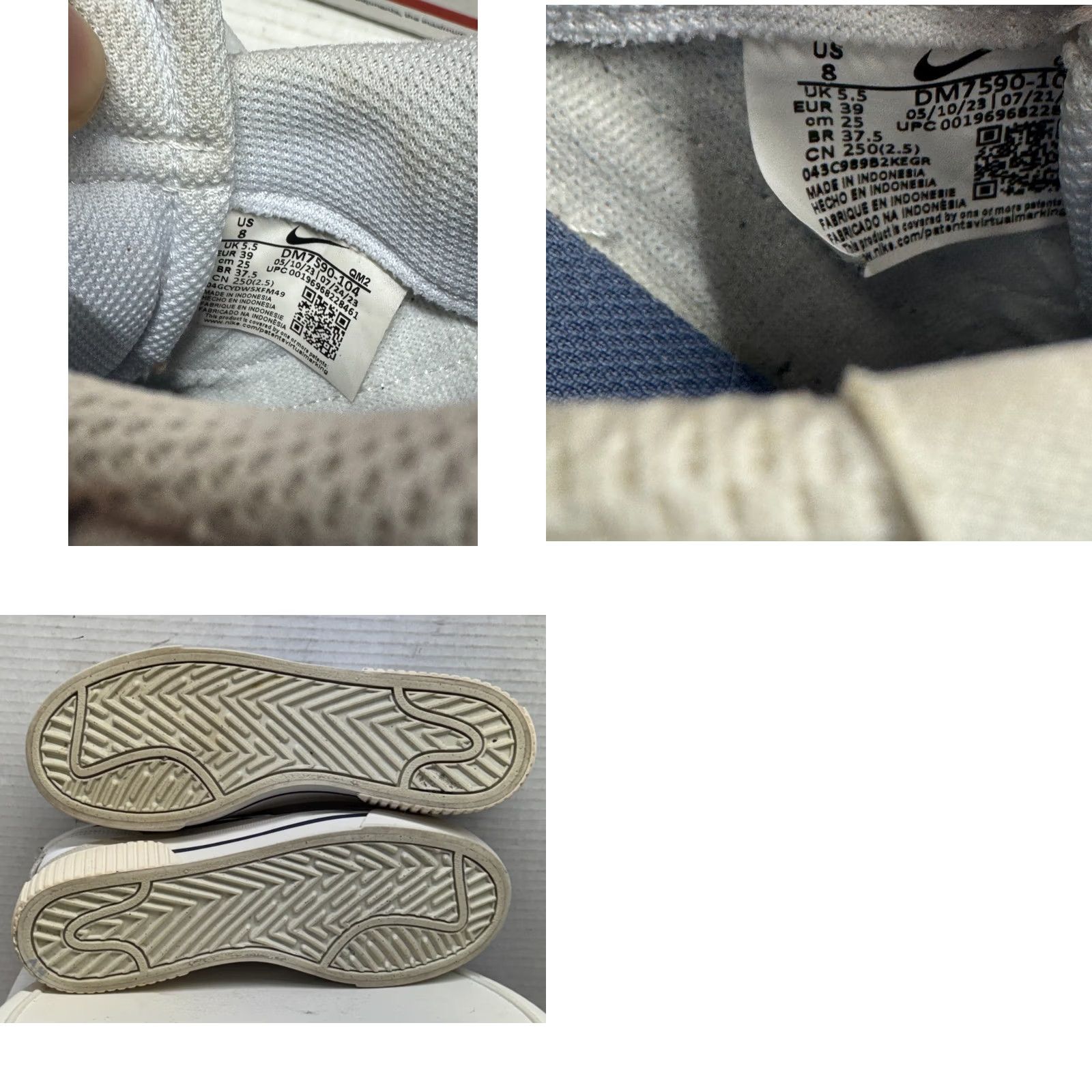 Nike Nike Court Legacy Lift Sneakers Womens DM7590-104 White 39/8 Diffused Blue Comfort Classic Size US 8 / IT 38 - 8 Thumbnail