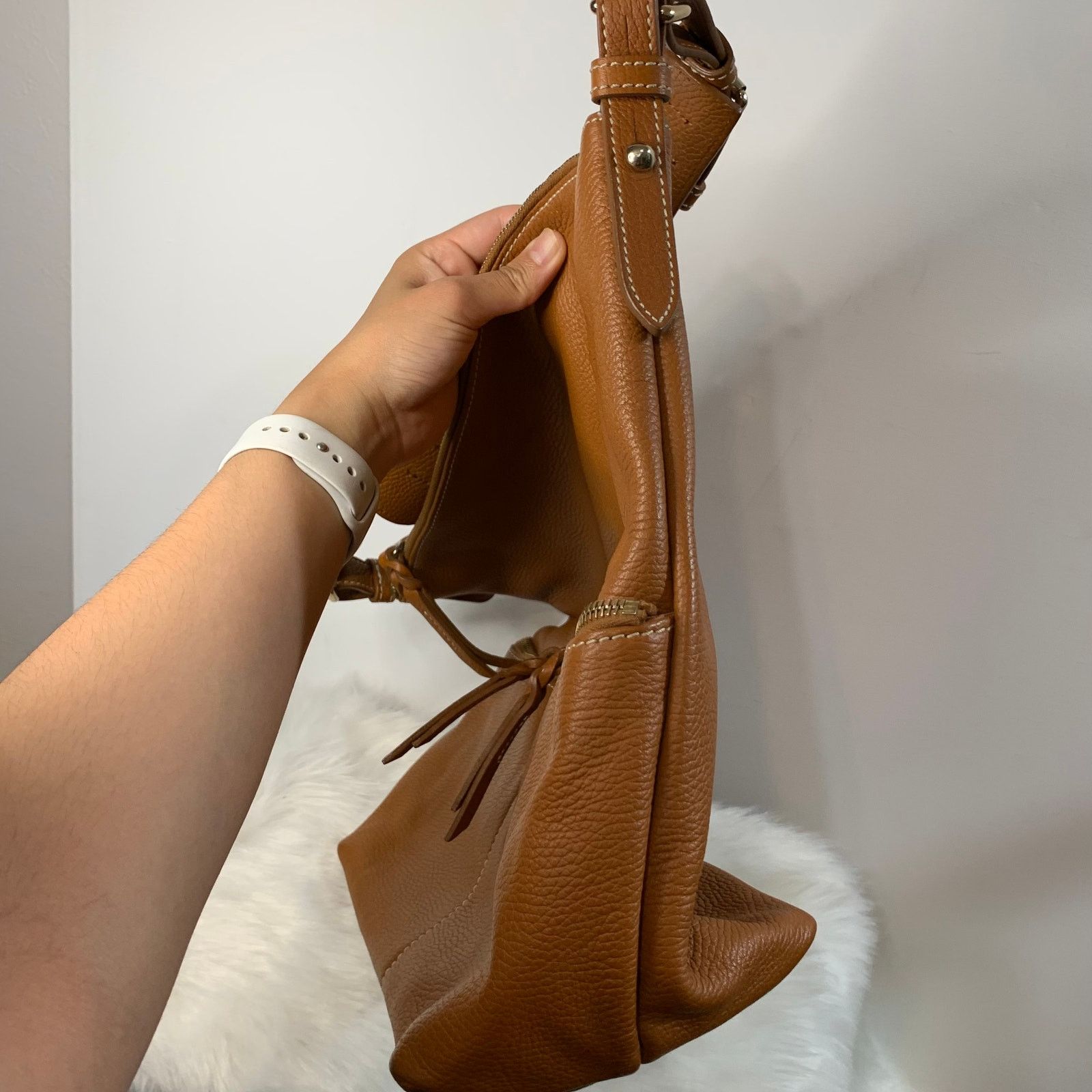 Dooney & Bourke Dooney & Bourke Brown Genuine Leather Handbags Size ONE SIZE - 7 Thumbnail