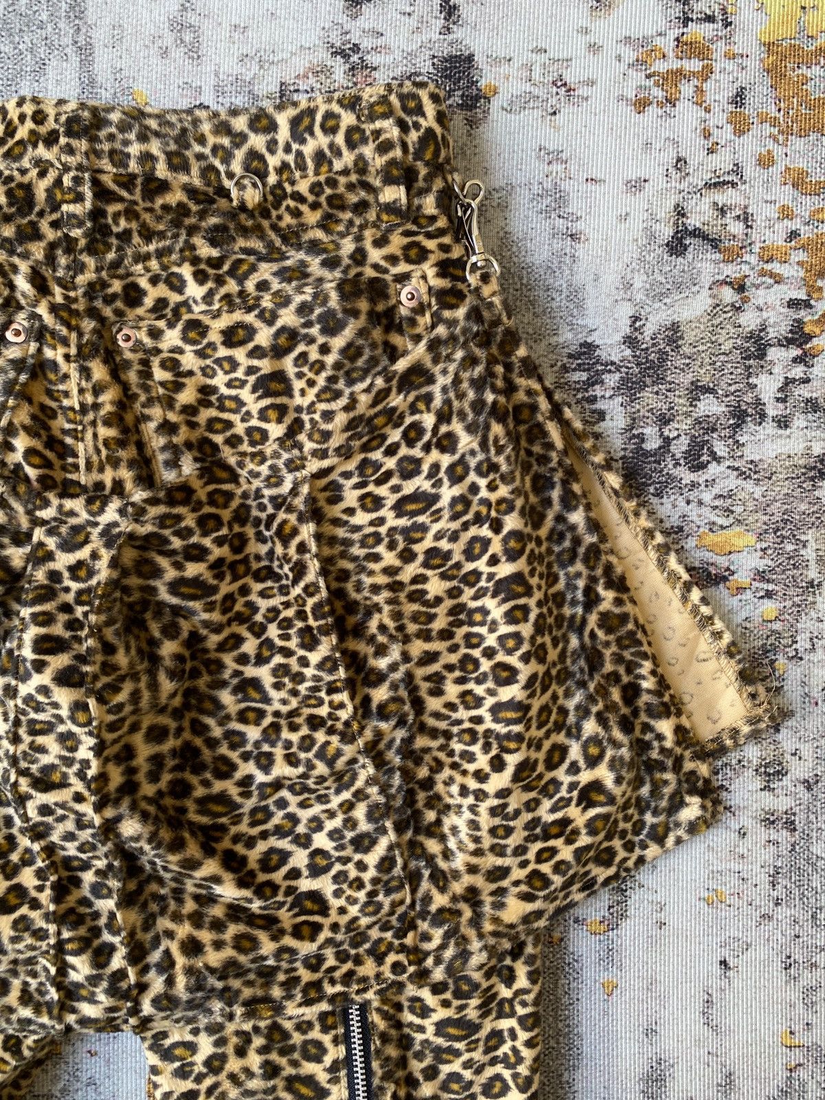 Japanese Brand Vintage Super Love’r Rock Japan Punk Velvet Leopard Bondage Size US 26 / EU 42 - 13 Thumbnail