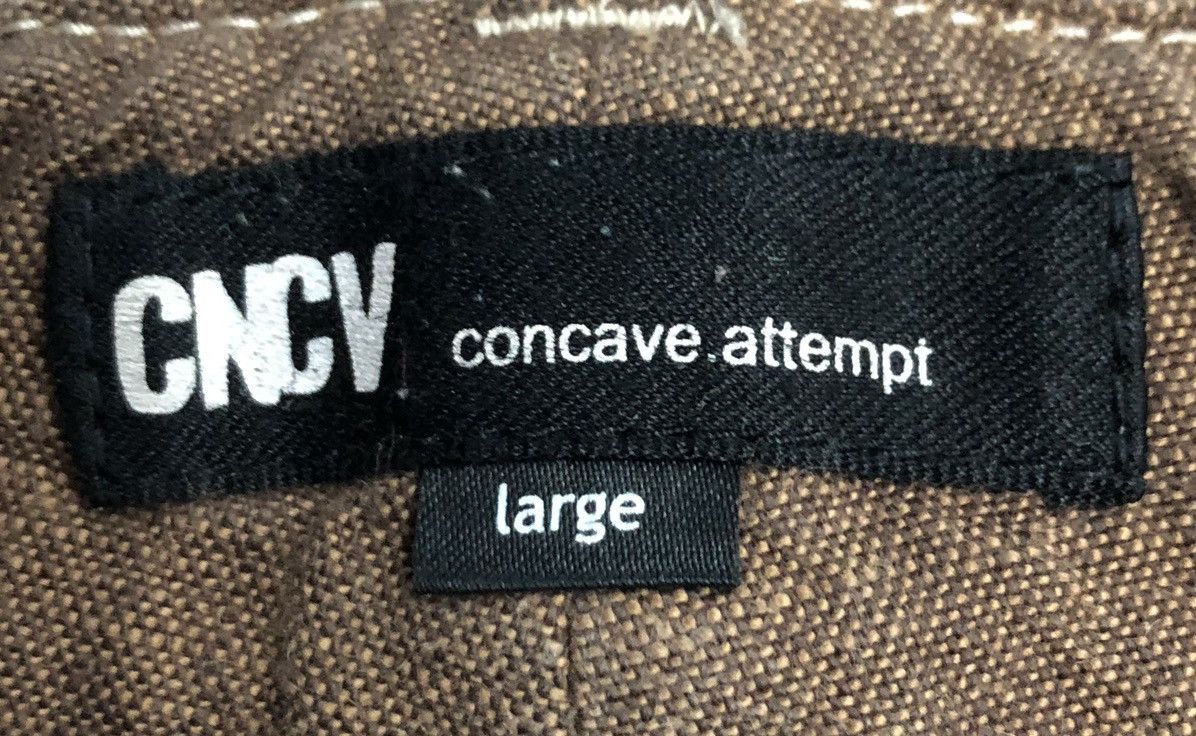 Japanese Brand CNCV concave attempt Brown Distressed Dye Cotton Pant SizeL Size US 35 - 15 Thumbnail