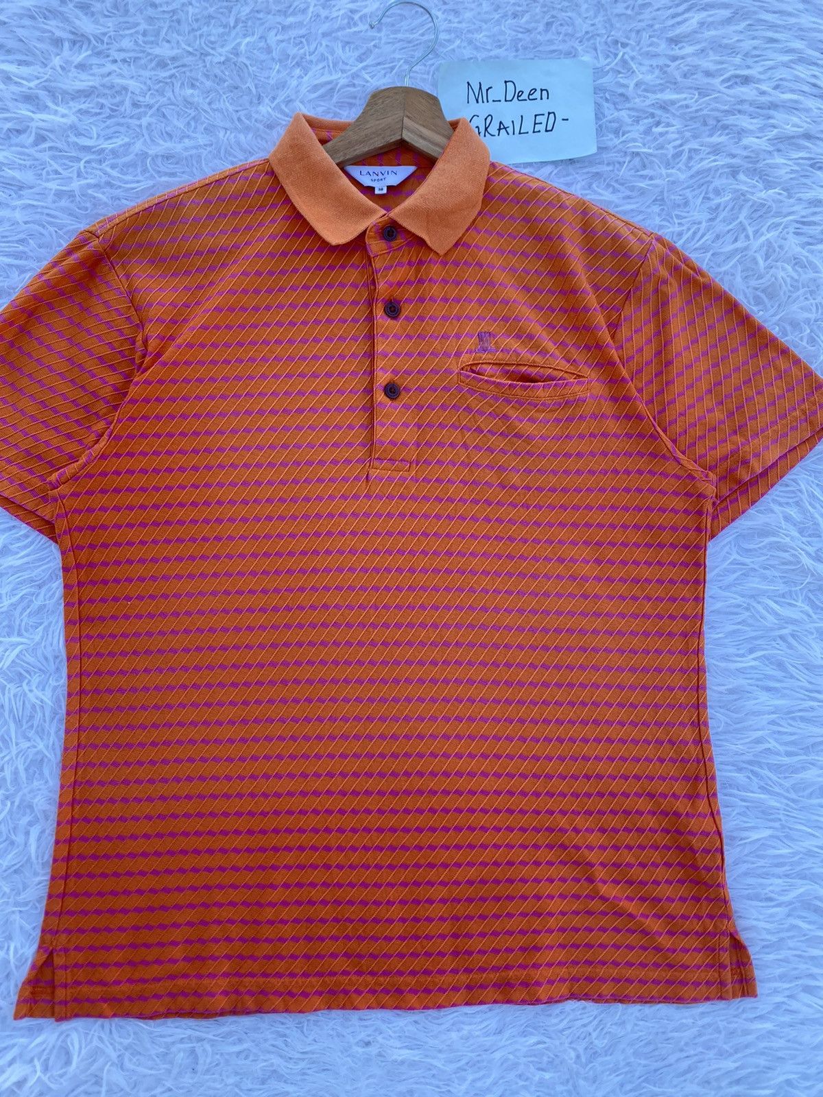 Lanvin Rare Vintage Lanvin Textured Polo Tshirt Size US M / EU 48-50 / 2 - 4 Thumbnail