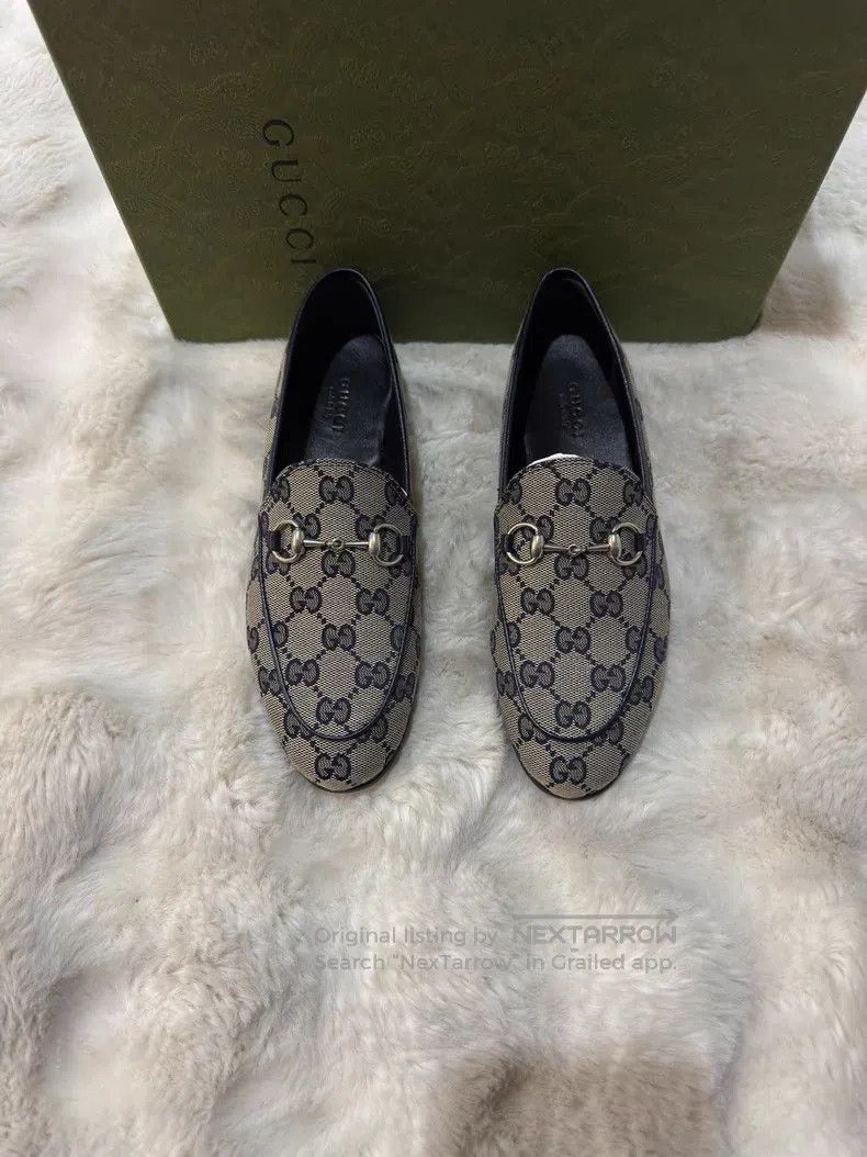 Gucci Guicci All-over Printed Women's Loafers Leather Shoes Size US 5.5 / IT 35.5 - 1 Thumbnail