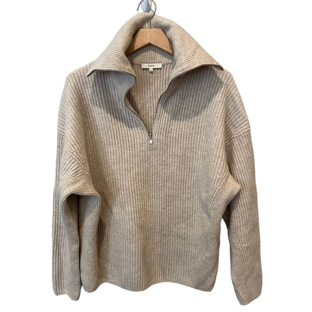 Vince Vince Ribbed Half Zip Sweater Size Medium Size M / US 6-8 / IT 42-44 - 4 Thumbnail
