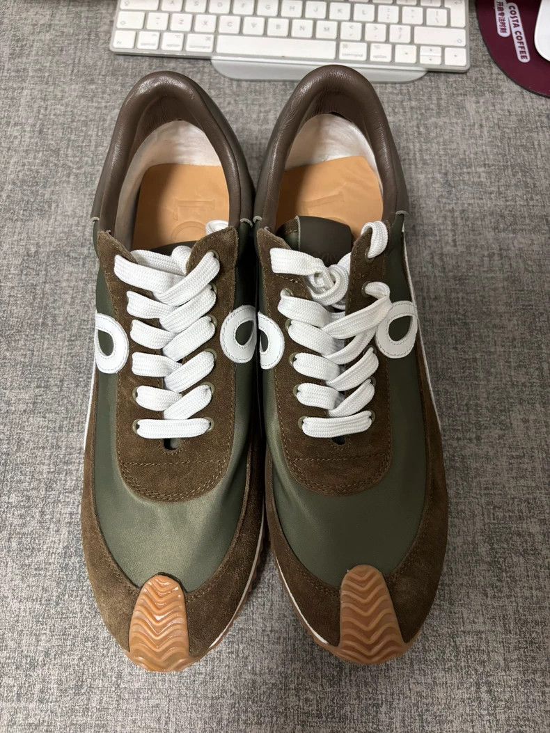 Loewe LOEWE Men's Aghan shoes nylon suede sports shoes casual Size US 10 / EU 43 - 2 Thumbnail