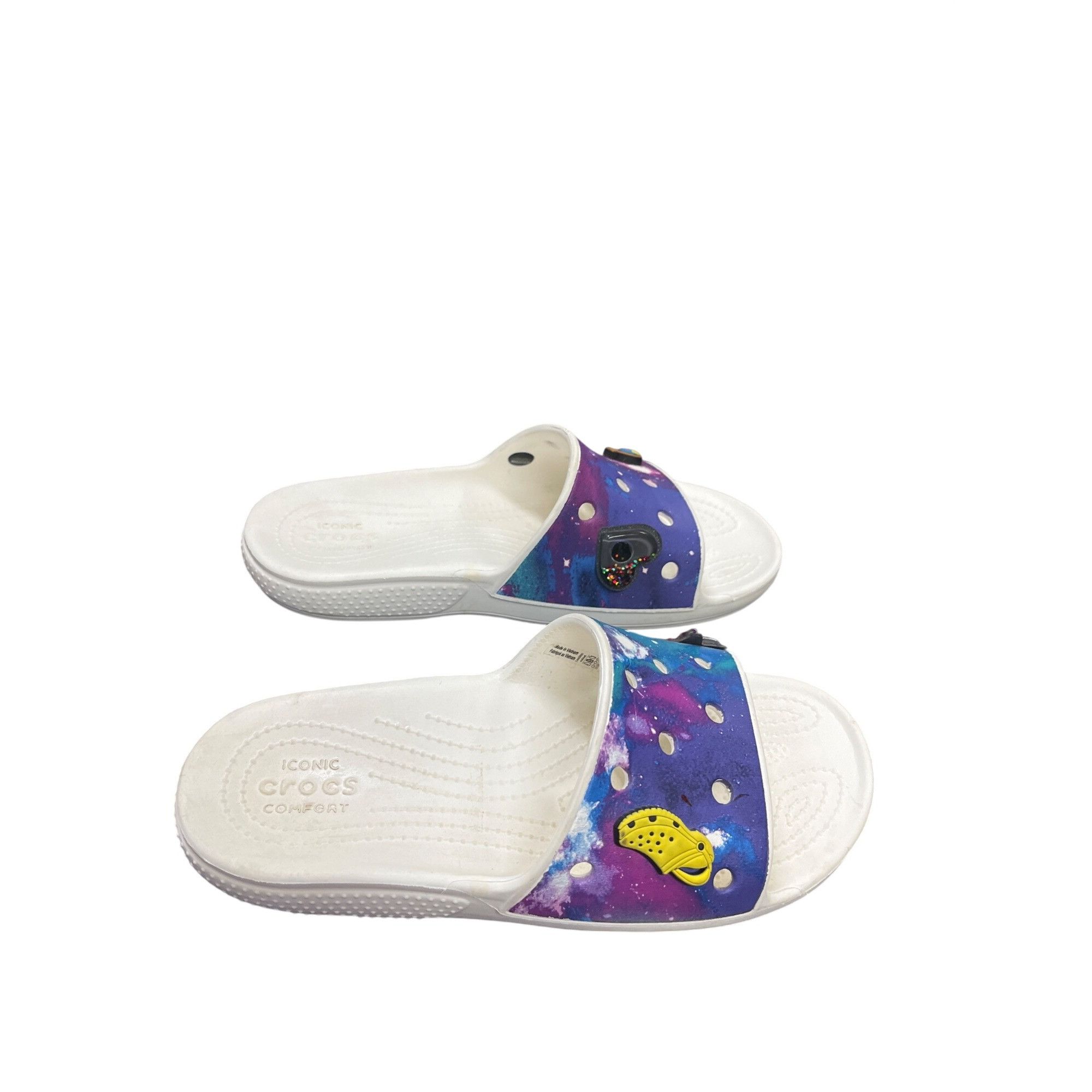 Crocs Crocs Iconic Comfort wms multi colored open toe sandals sz 6 Size US 6 / IT 36 - 3 Thumbnail