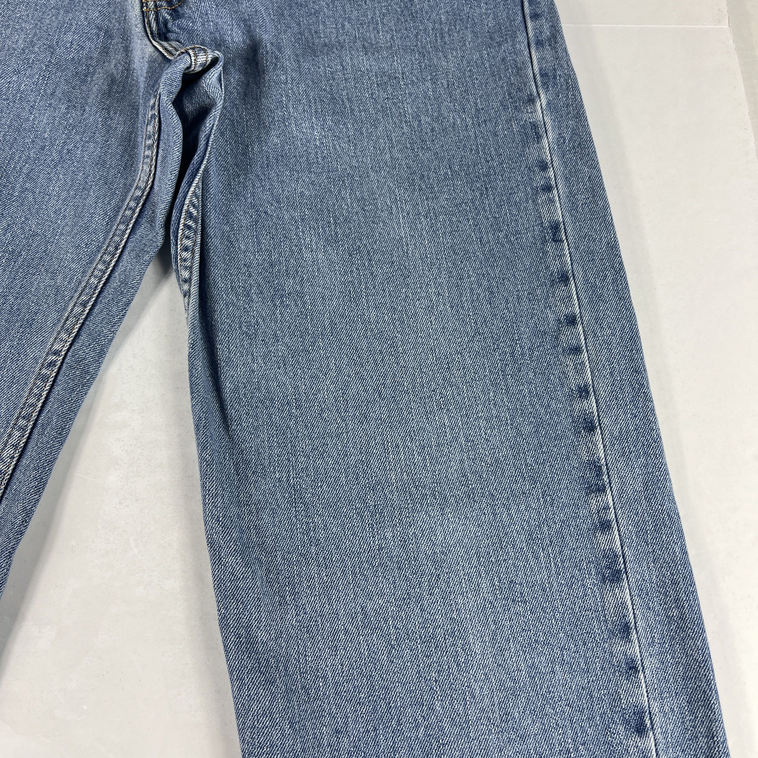 Levi's Y2K Levi's Jeans 550 Relaxed Fit Blue Faded Cotton Denim Size US 33 - 4 Thumbnail