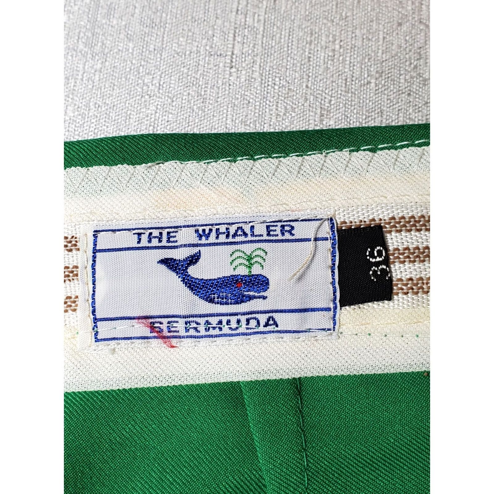 Vintage VINTAGE The Whaler Bermuda Shorts Green Chino Button Tab Adjustable Waist Mens 36 Size US 36 / EU 52 - 6 Thumbnail