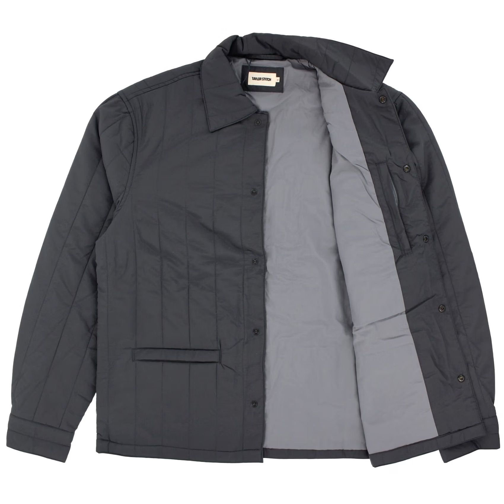 Taylor Stitch Taylor Stitch The Decker Jacket Water Resistant Quilted Nylon Coat Mens L Gray Jacket Size US L / EU 52-54 / 3 - 2 Thumbnail