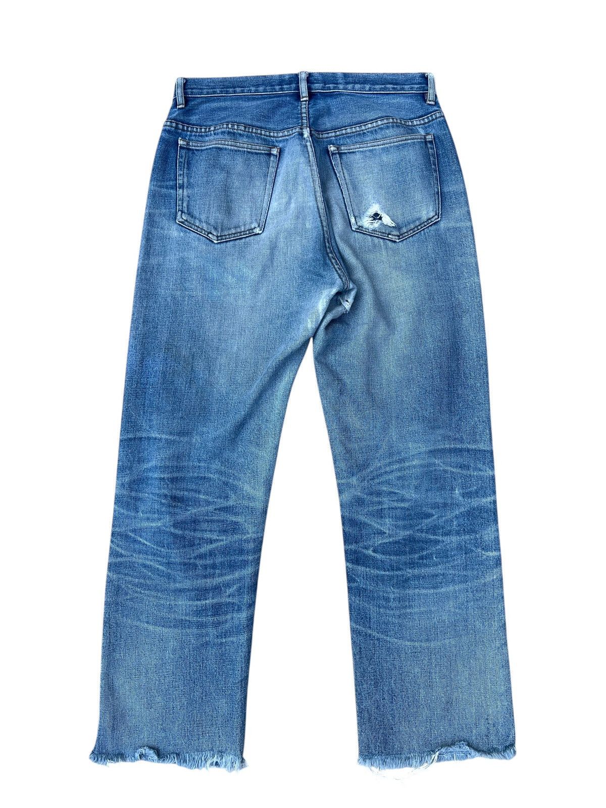 A.P.C. Vintage A.P.C. Distressed Rip Off Leg Denim Selvedge Jeans Size US 30 / EU 46 - 17 Thumbnail