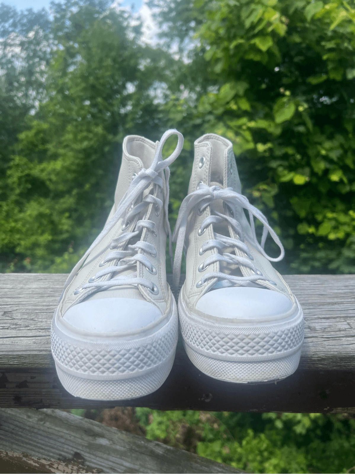 Converse Converse Chuck Taylor LIFT High Top Sneakers 7 Bone White Size US 7 / IT 37 - 6 Thumbnail