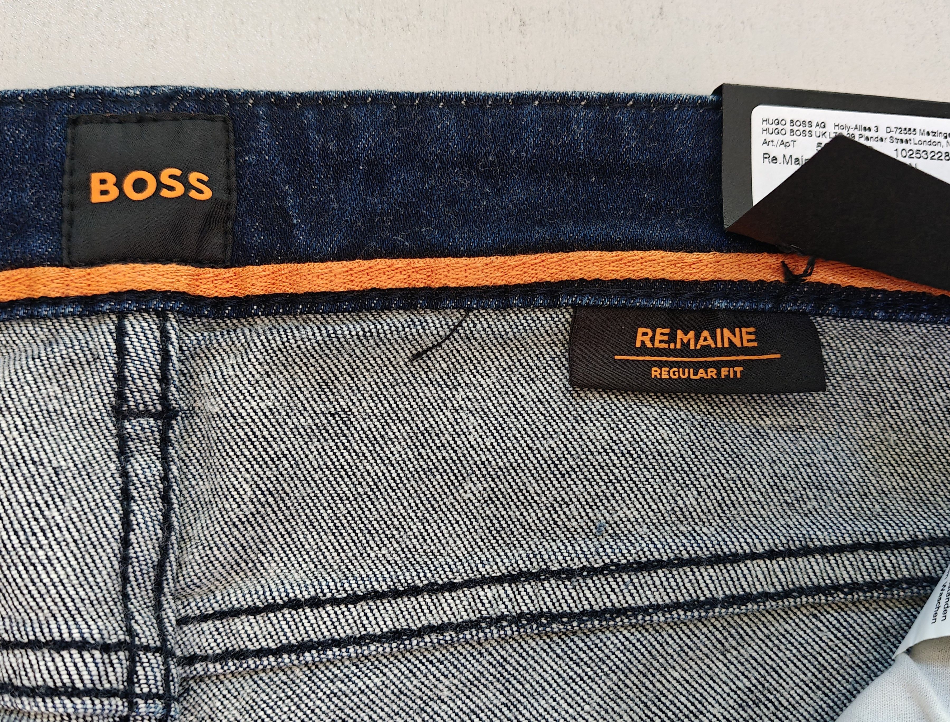 Hugo Boss HUGO BOSS RE.MAINE Regular fit Jeans Free Shipping T/6098 Size US 32 / EU 48 - 10 Thumbnail