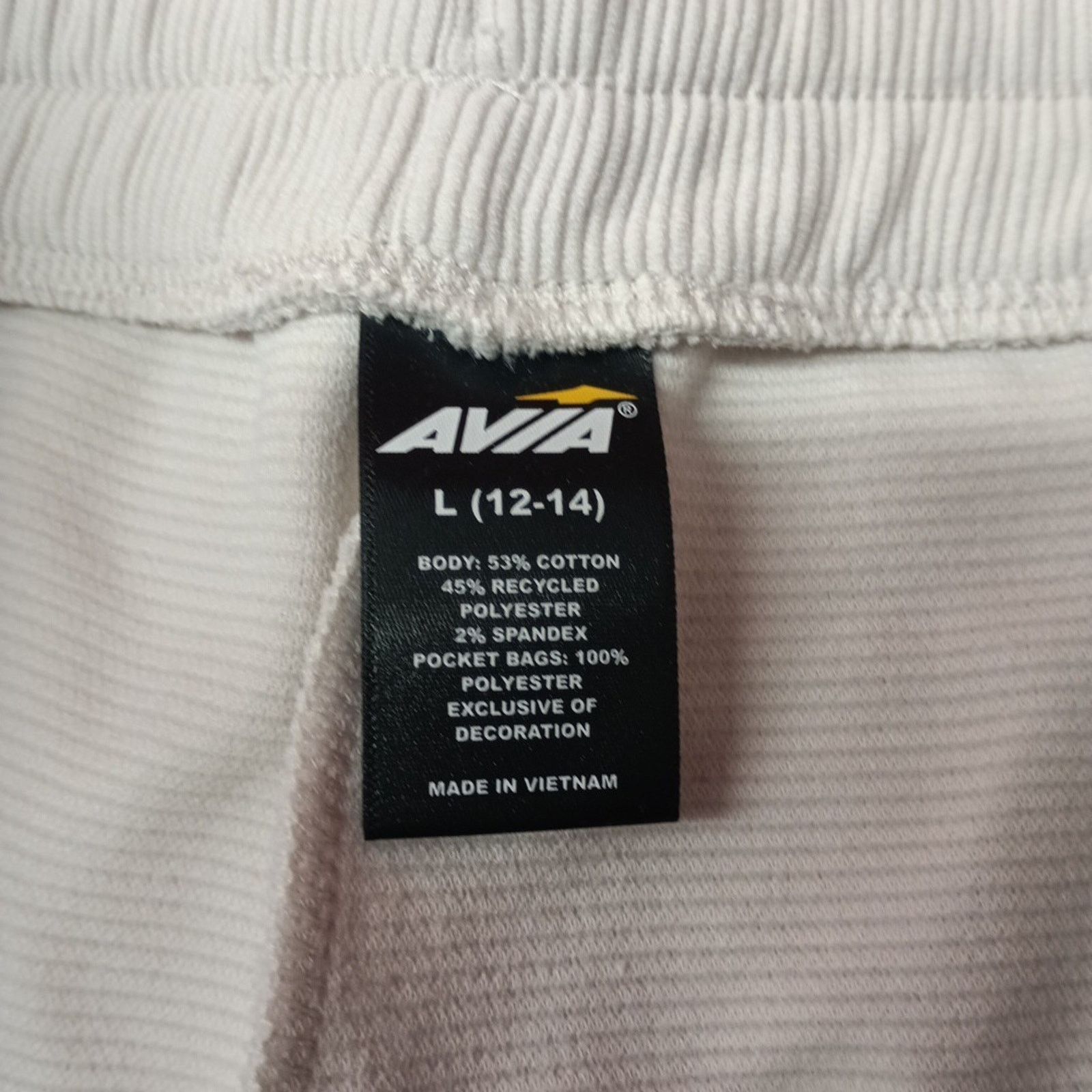 Avia AVIA Ottoman Lounge Shorts Women Size L (12-14) Khaki Safari Size 33" - 4 Thumbnail