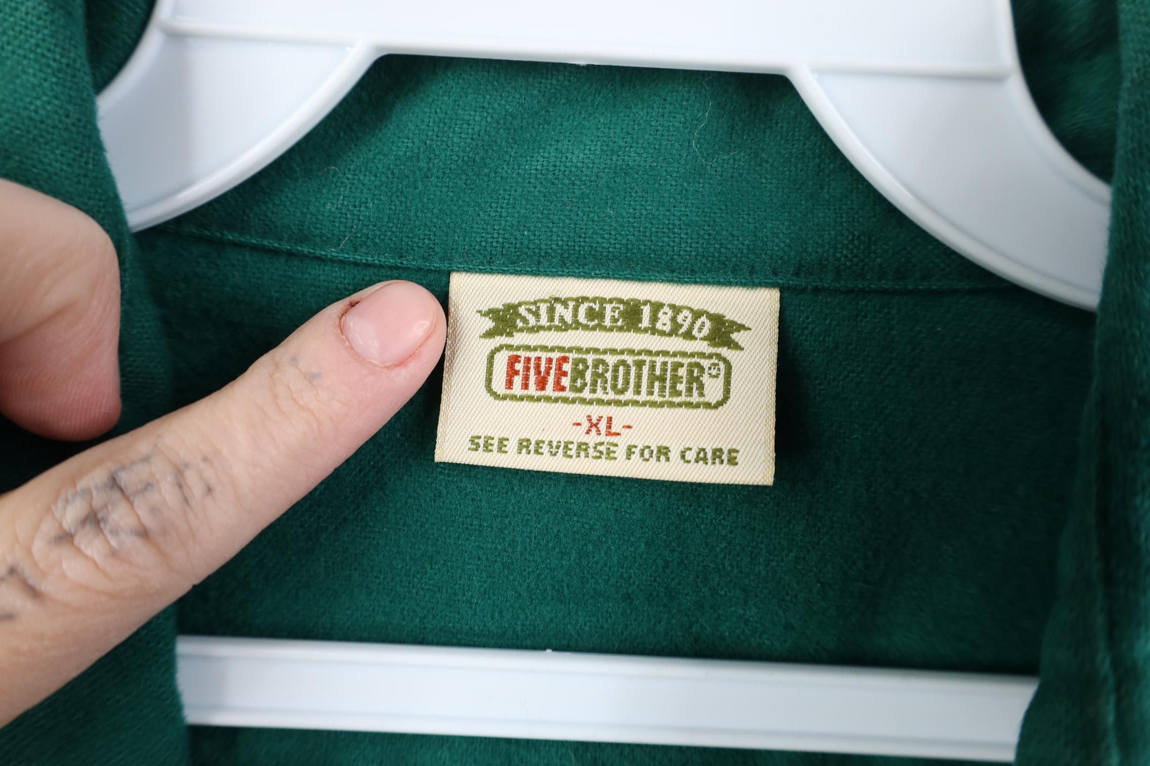 FiveBrother Vintage 90s Five Brother Sportsman Club Chamois Button Shirt Size US XL / EU 56 / 4 - 8 Thumbnail