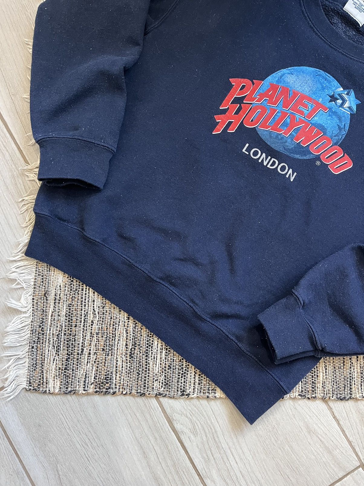 Planet Hollywood × Vintage Vintage Planet Hollywood London sweatshirt minimalistic navy Size US XS / EU 42 / 0 - 4 Thumbnail