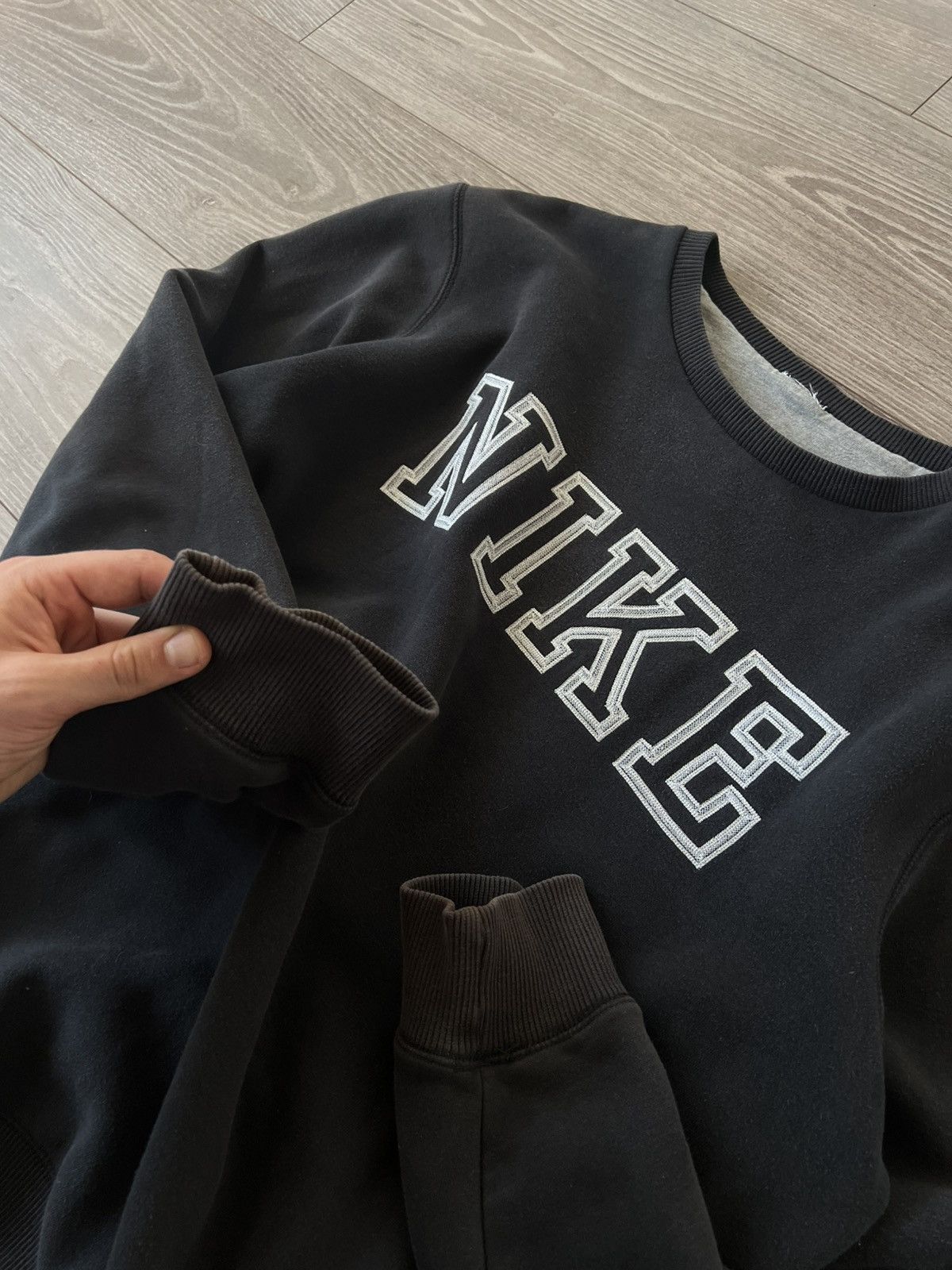 Designer × Nike × Vintage ‼️Vintage Nike Big Logo Knit Crewneck Sweatshirt ‼️ Size US L / EU 52-54 / 3 - 19 Thumbnail