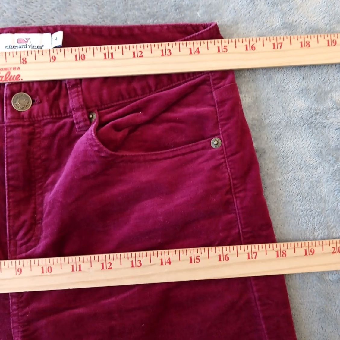 Vineyard Vines Vineyard Vines Pants Womens Size 4 Pink Velvet 29x28 Mid Rise Pockets Chino Straight 28 Inseam Womens Size 27" / US 4 / IT 40 - 3 Thumbnail