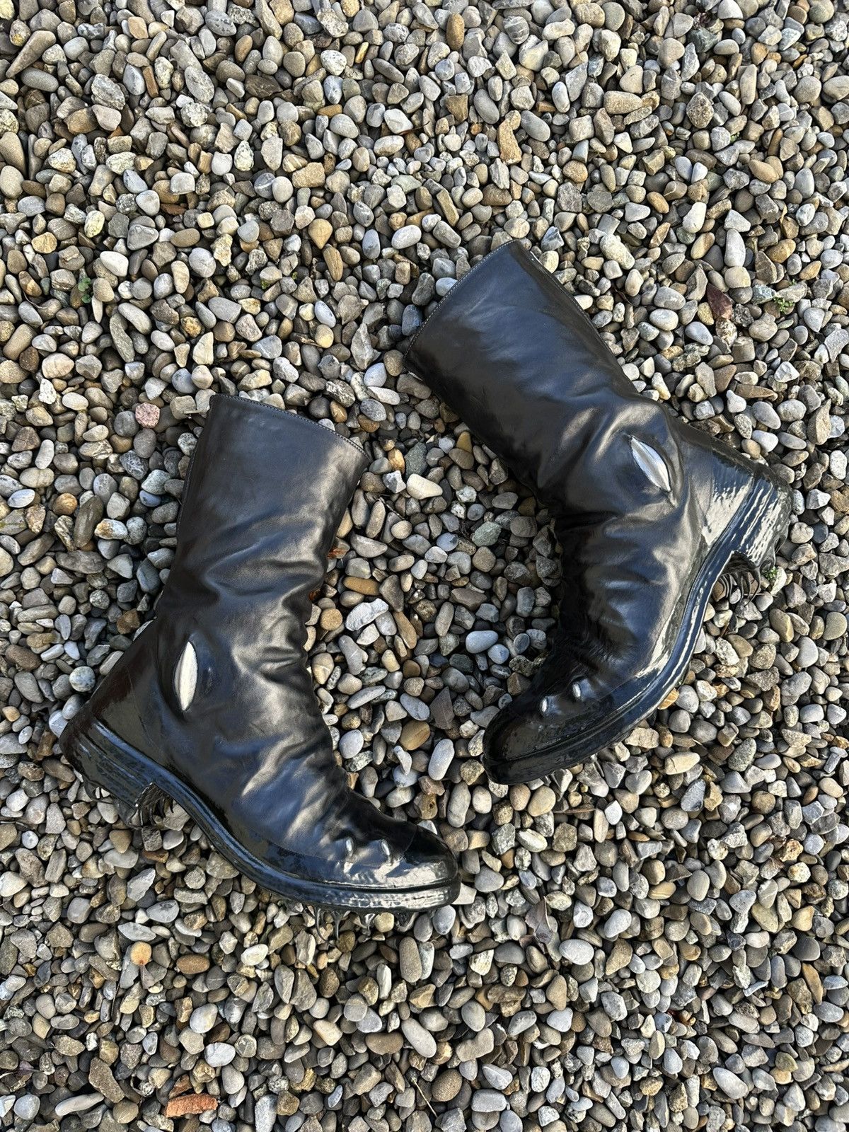 Carol Christian Poell Carol Christian Poell Drip Rubber Prosthetic Tornado Boots Size US 12 / EU 45 - 1 Thumbnail