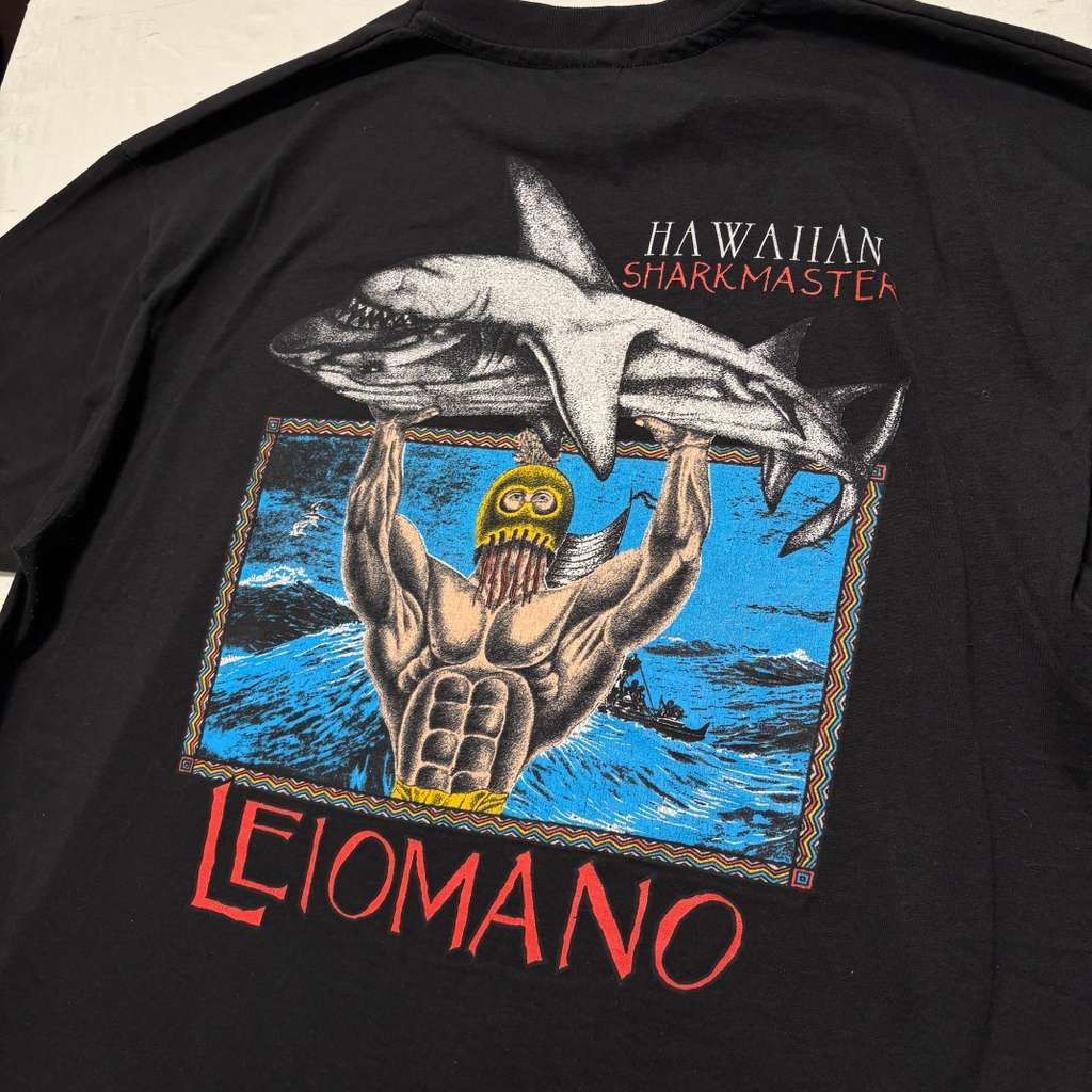 Hanes VTG 80's Hawaiian Strength Graphic T-Shirt Black XL Size US XL / EU 56 / 4 - 6 Thumbnail