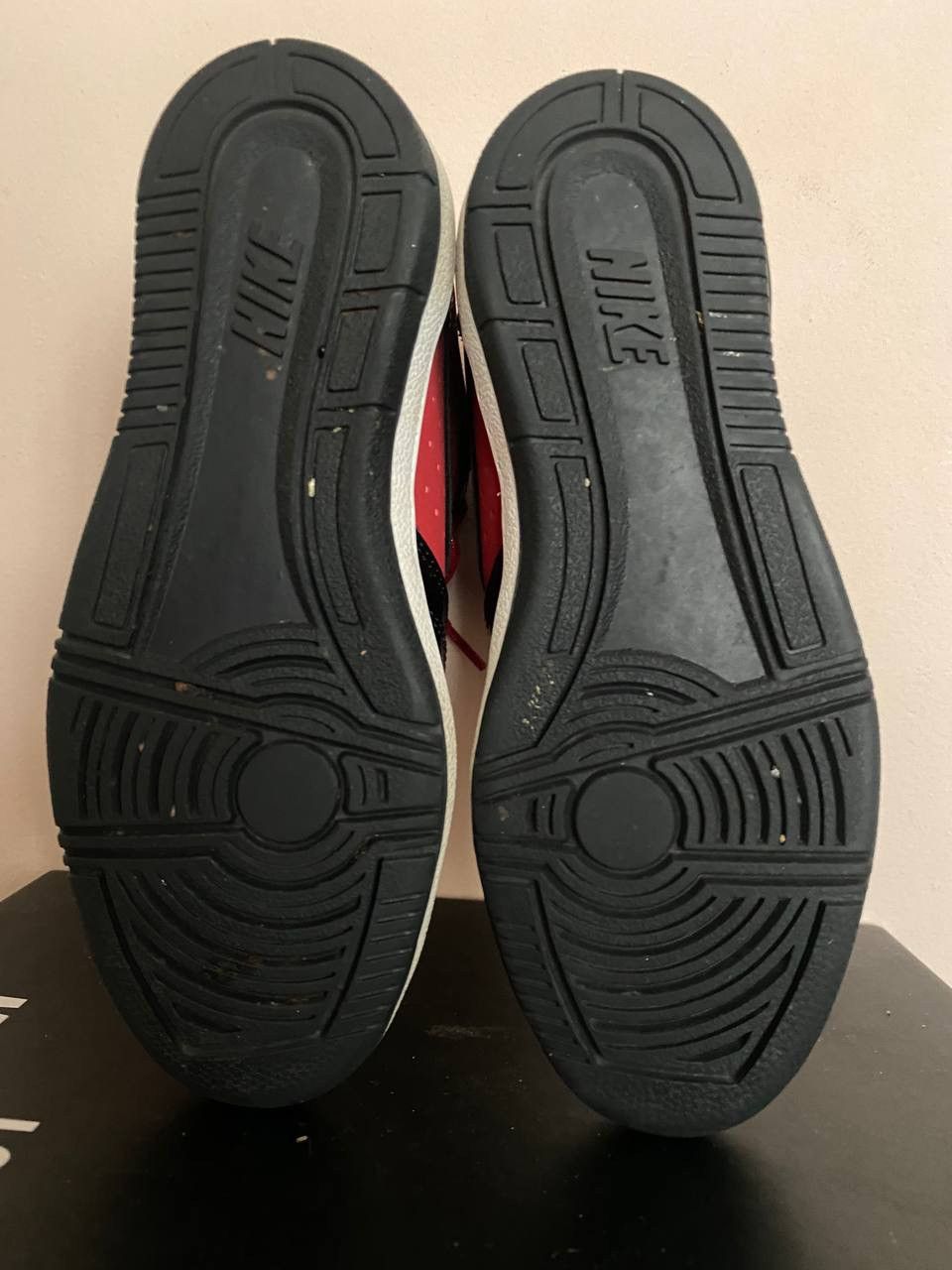 Nike Nike Force Dunk Sky Hi High Hidden Wedge Heel Black Red Bred Size US 7.5 / IT 37.5 - 6 Thumbnail